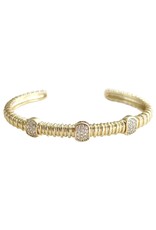 Mina Gold Cuff Bracelet