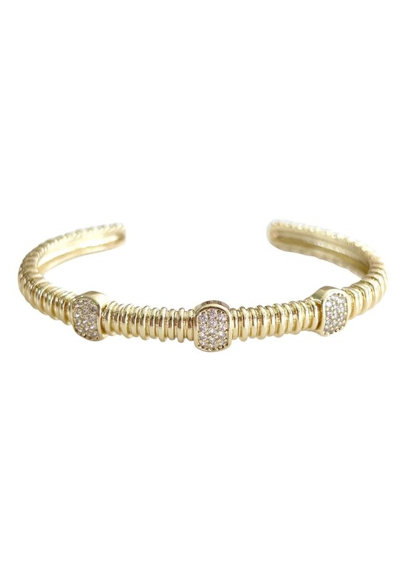 Mina Gold Cuff Bracelet
