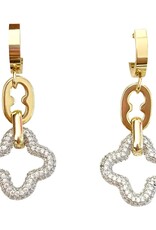 Quad Two Tone Earrings Gold/Silver