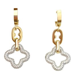 Quad Two Tone Earrings Gold/Silver