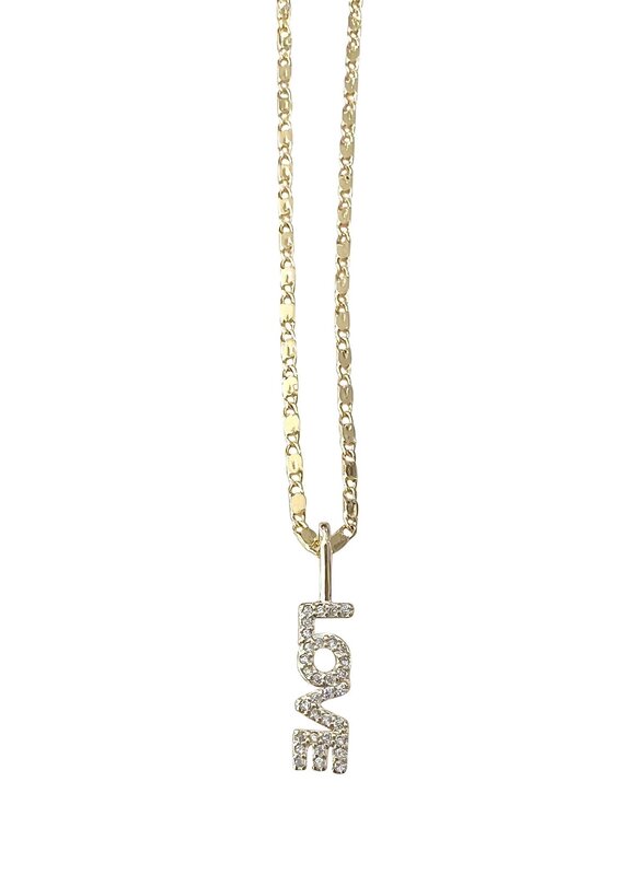 Stevie Necklace Gold Love