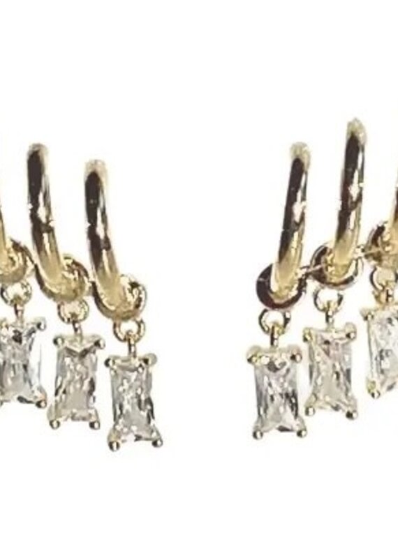 Triple Tier Earrings