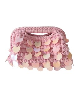 Tropez Woven Bag Light Pink