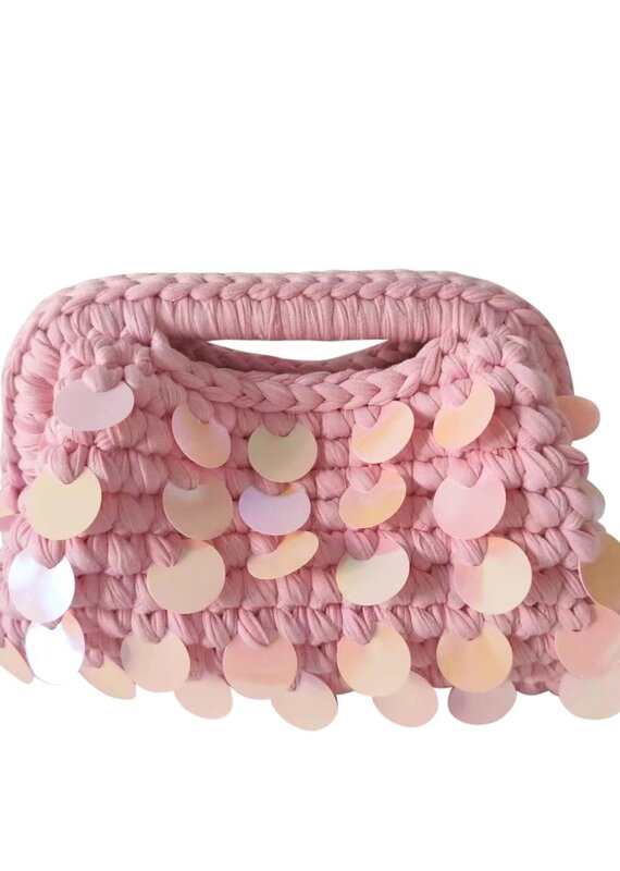 Tropez Woven Bag Light Pink