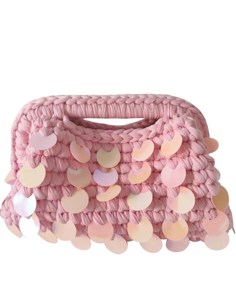 Tropez Woven Bag Light Pink