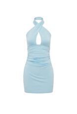 Lush Cross Over Halter Mini Dress