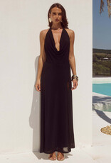Cici Low Plunge Cowl Maxi Dress