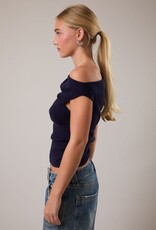 Asymmetrical Neck Sweater Top