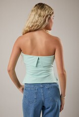 Strapless Folded Knit Tube Top