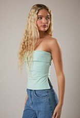Strapless Folded Knit Tube Top