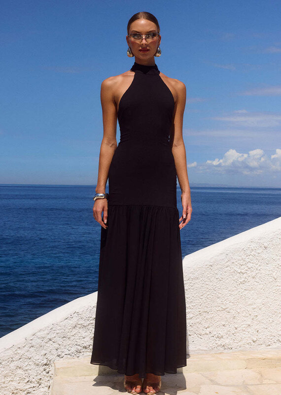 Yazmin Halter Maxi Dress