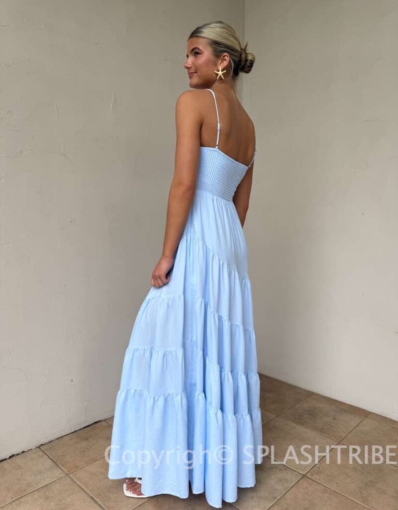 Cami Strap Tiered Maxi Dress
