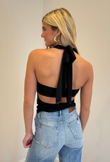 Hibiscus Charm Bandeau Layered Halter Top