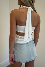 Hibiscus Charm Bandeau Layered Halter Top