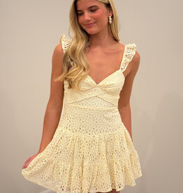 Bree Lace Tie Back Mini Dress