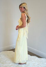 Jinea Chiffon Frill Maxi Dress