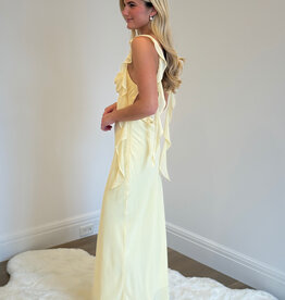 Jinea Chiffon Frill Maxi Dress