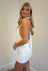 Elise Jersey Halter Mini Dress