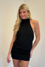 Elise Jersey Halter Mini Dress
