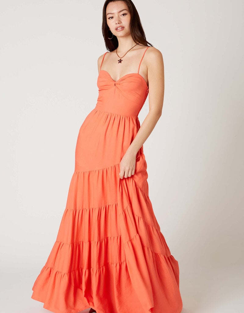 Cami Strap Tiered Maxi Dress