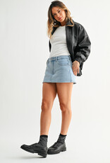 Denim Mini Skort