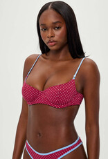 Frankies Bikinis Cola Polka Dot Bikini Top