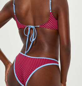 Frankies Bikinis Dove Polka Dot Bikini Bottom