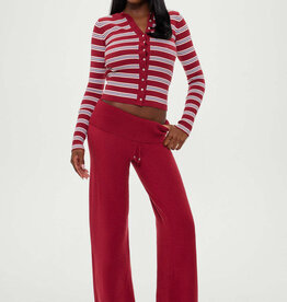 Frankies Bikinis Lenon Button Up Cloud Knit Sweater