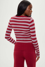 Frankies Bikinis Lenon Button Up Cloud Knit Sweater