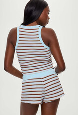 Frankies Bikinis Emma Striped Thermal Tank Top