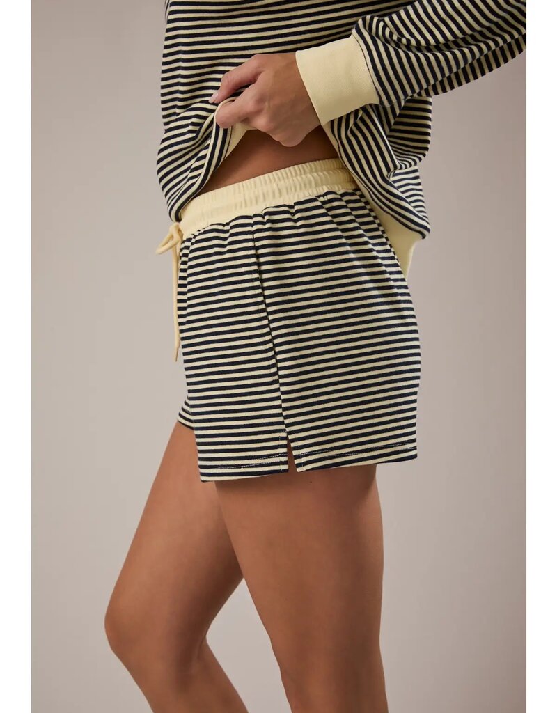 Mid Rise Stripe Shorts