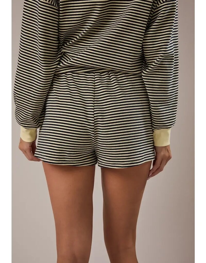 Mid Rise Stripe Shorts