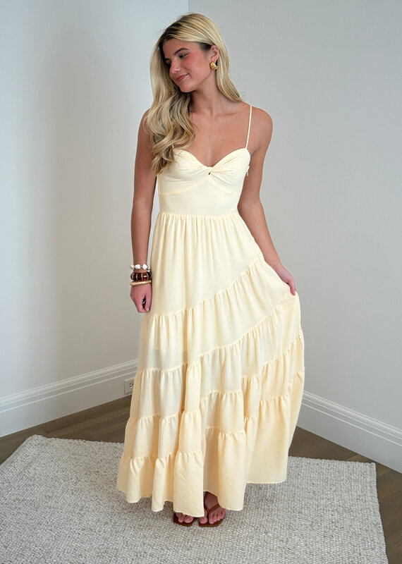 Cami Strap Tiered Maxi Dress