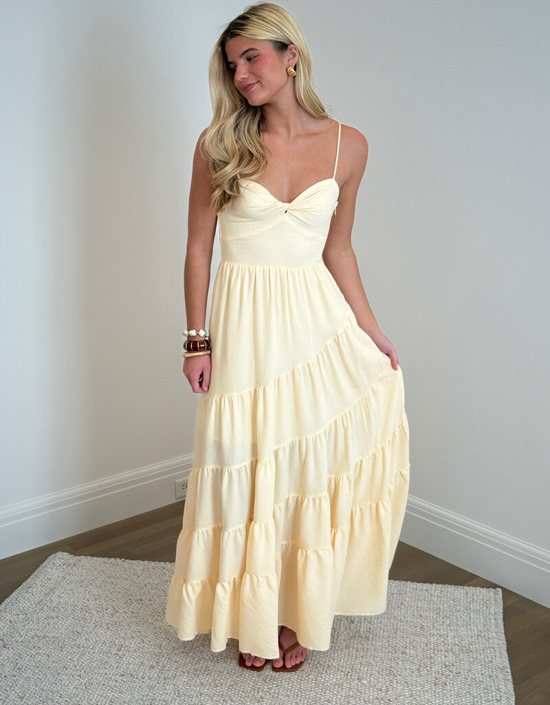 Cami Strap Tiered Maxi Dress