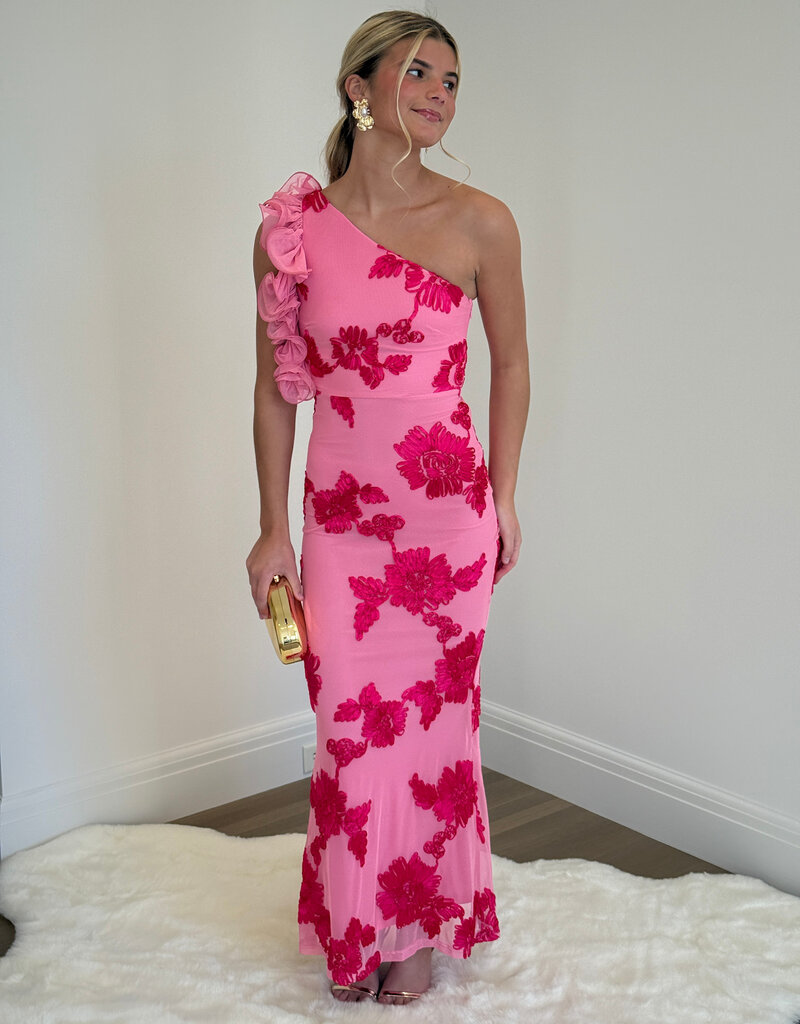 Reese One Shoulder Floral Maxi Dress