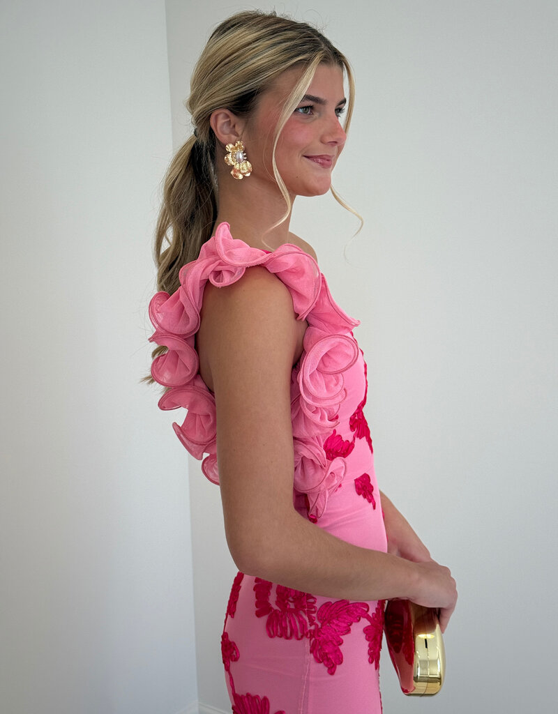 Reese One Shoulder Floral Maxi Dress