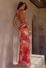 Xylia Halter Plunge Maxi Dress