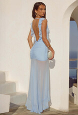 Blythe V Neck Frill Maxi Dress