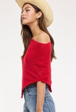 Knit One Shoulder Crochet Poncho