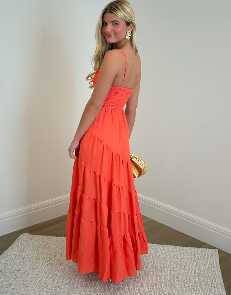 Cami Strap Tiered Maxi Dress