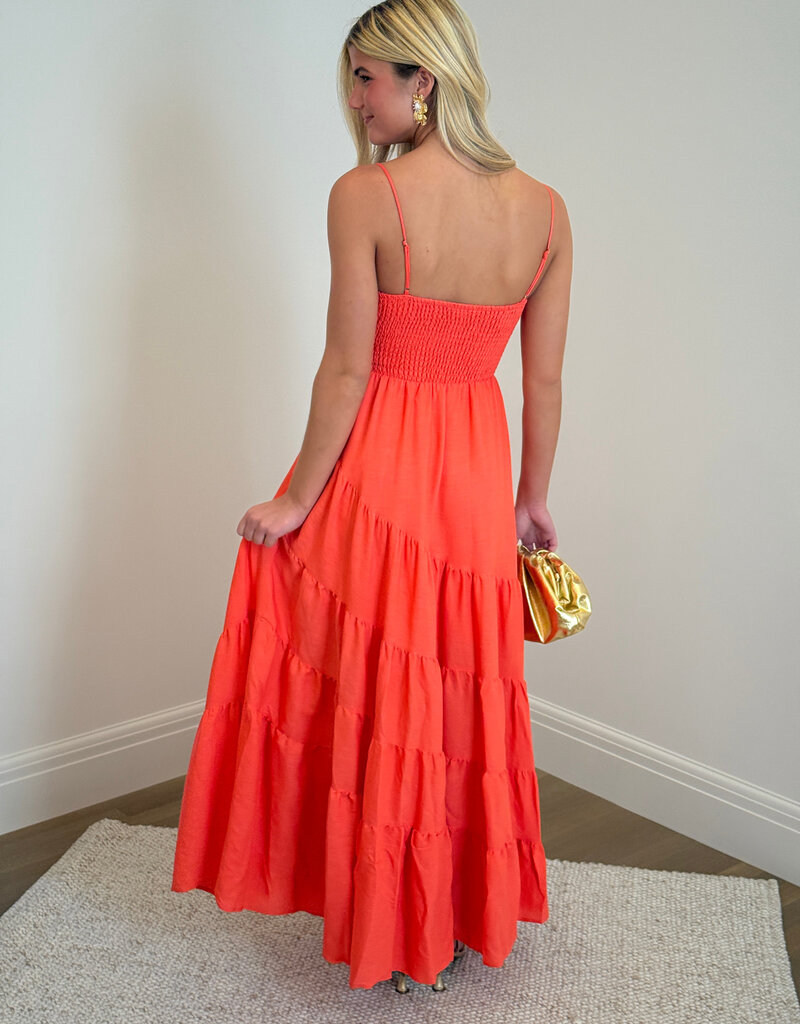 Cami Strap Tiered Maxi Dress
