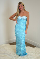 Teardrop Sequin Maxi Dress