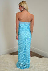 Teardrop Sequin Maxi Dress