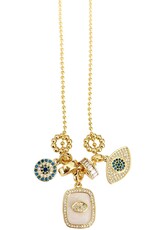 Oaklyn Triple Charm Necklace