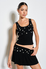 Knit Scattered Button Tank Top