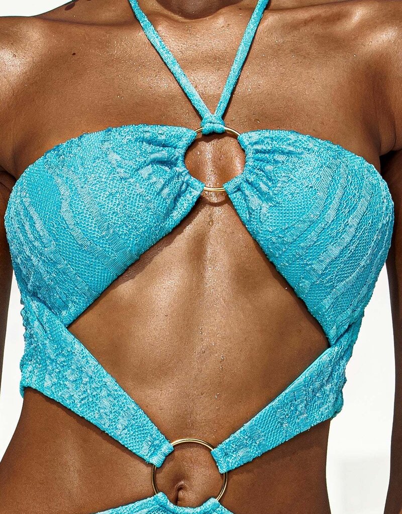 Double Loop Bandeau Long Maxi Dress