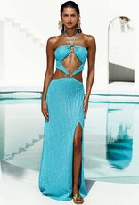 Double Loop Bandeau Long Maxi Dress