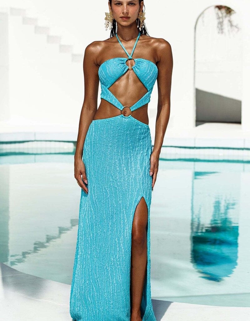 Double Loop Bandeau Long Maxi Dress