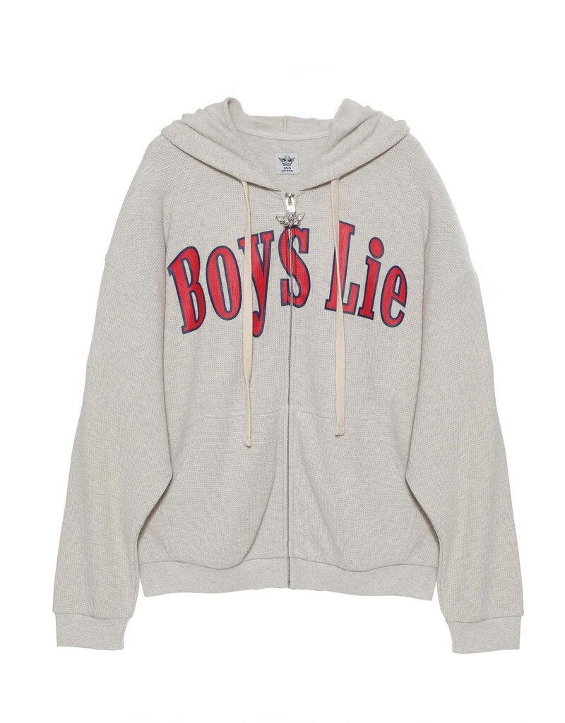Boys Lie All Star Thermal Harley Zip Up Hoodie