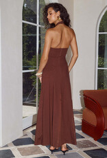 Sahara Keyhole Halter Maxi Dress